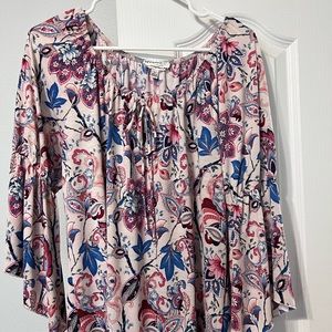 Corvia Light Pink Flare Sleeve Spring Women’s Top